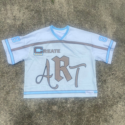 “Create Art” Jersey Blue/Cream