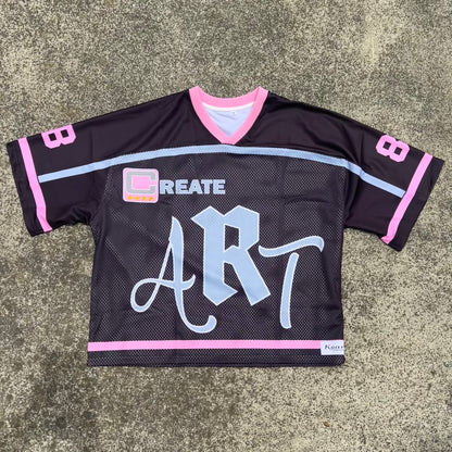 “Create Art” Jersey Black/Pink